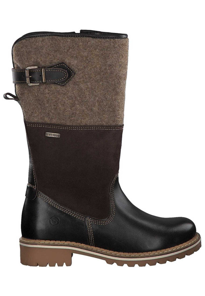 Tamaris Stiefel Leder Mocca Warmfutter - surf4shoes
