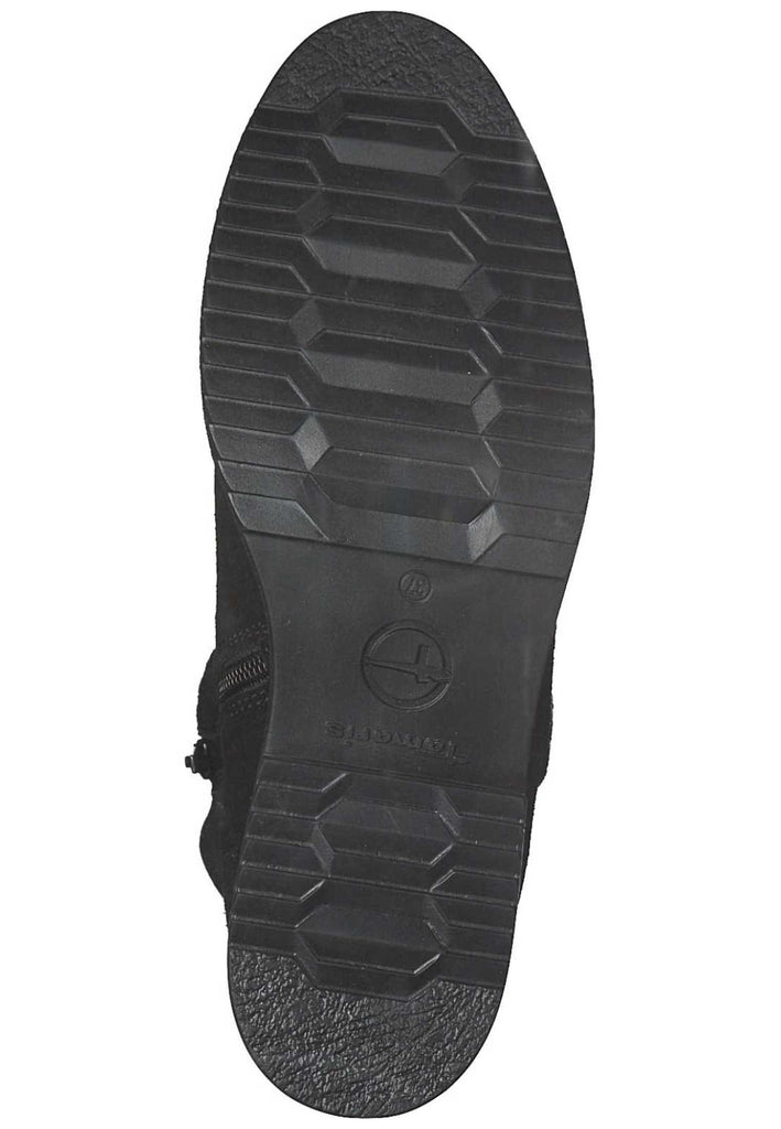 Tamaris Stiefelette Leder Schwarz Warmfutter - surf4shoes