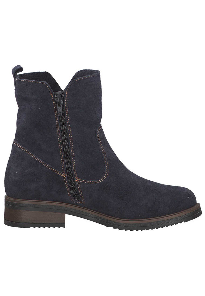 Tamaris Stiefelette Leder Navy Warmfutter - surf4shoes