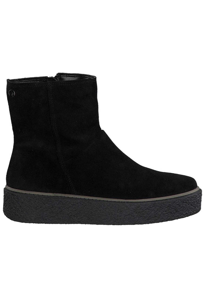 Tamaris Stiefelette Leder Schwarz Warmfutter - surf4shoes