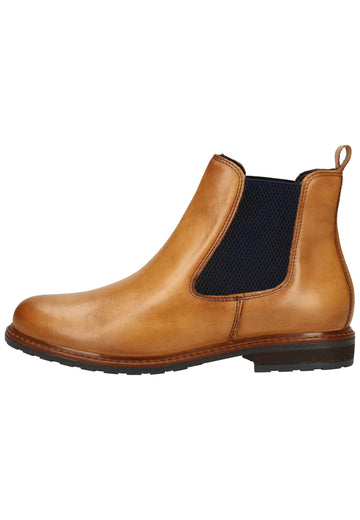 Tamaris Stiefelette Lederimitat/Textil Mittelbraun - surf4shoes