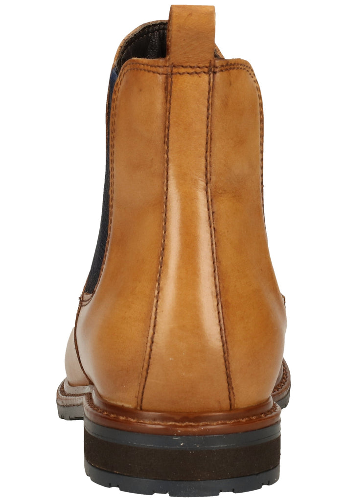 Tamaris Stiefelette Lederimitat/Textil Mittelbraun - surf4shoes