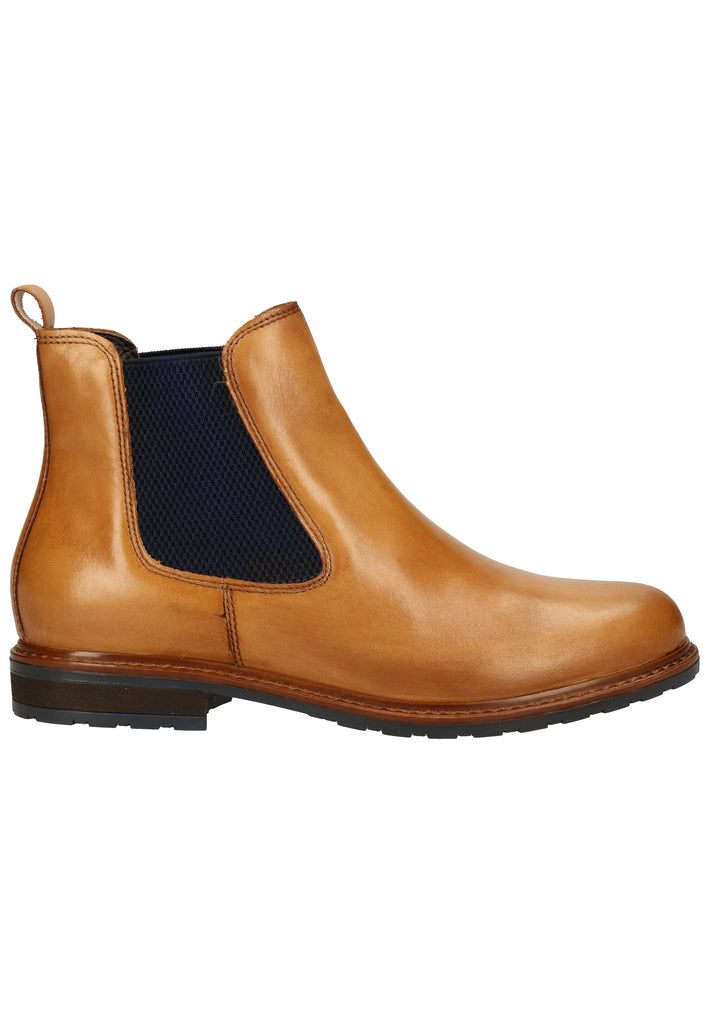 Tamaris Stiefelette Lederimitat/Textil Mittelbraun - surf4shoes