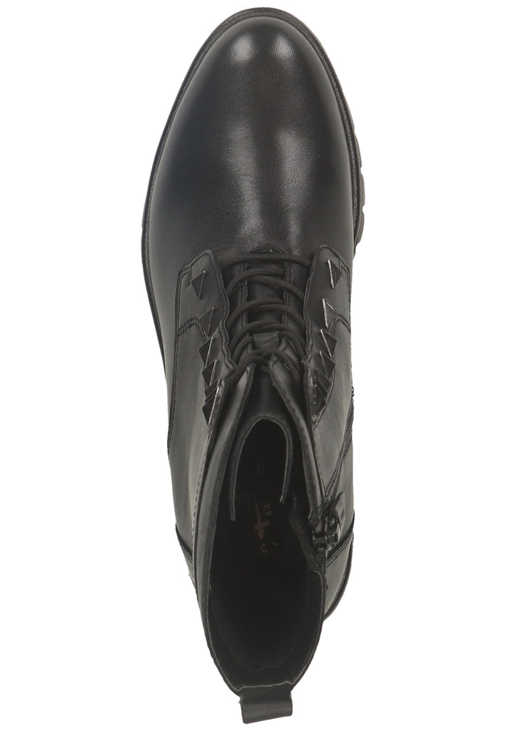 Tamaris Stiefelette Leder Schwarz - surf4shoes
