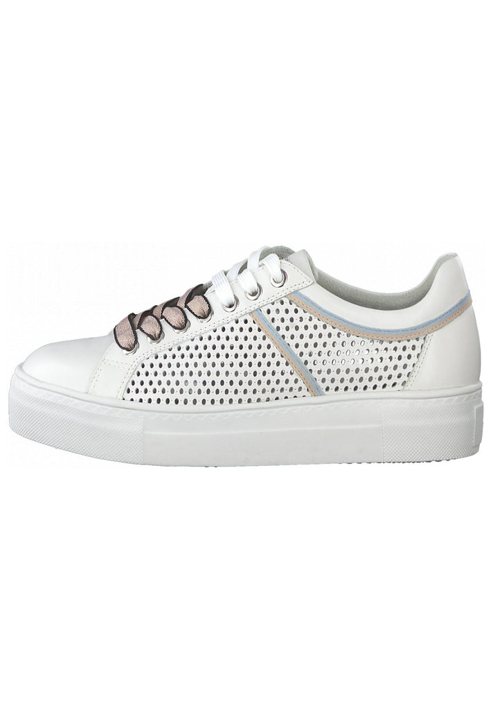 Tamaris Sneaker Glattleder Weiß/Rosa - surf4shoes