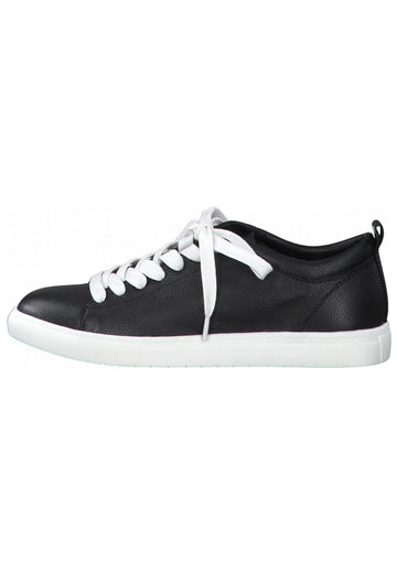 Tamaris Sneaker Glattleder Schwarz - surf4shoes
