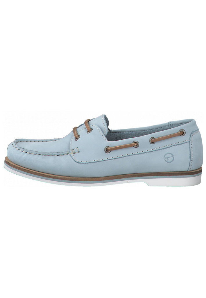 Tamaris Slipper Leder Hellblau - surf4shoes
