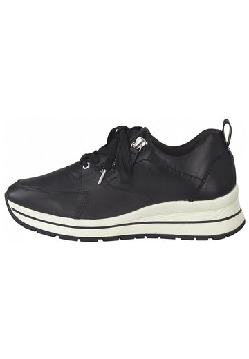 Tamaris Sneaker Leder Schwarz - surf4shoes