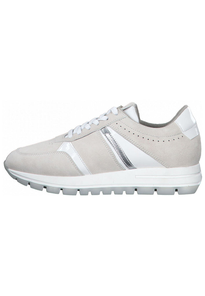 Tamaris Sneaker Leder/Synthetik Beige/Weiß - surf4shoes