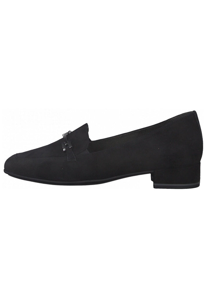 Tamaris Slipper Leder Schwarz - surf4shoes