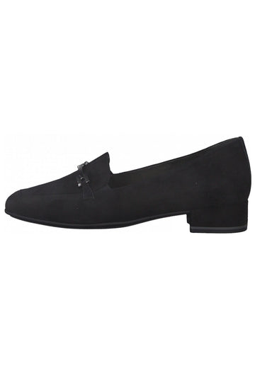 Tamaris Slipper Leder Schwarz - surf4shoes