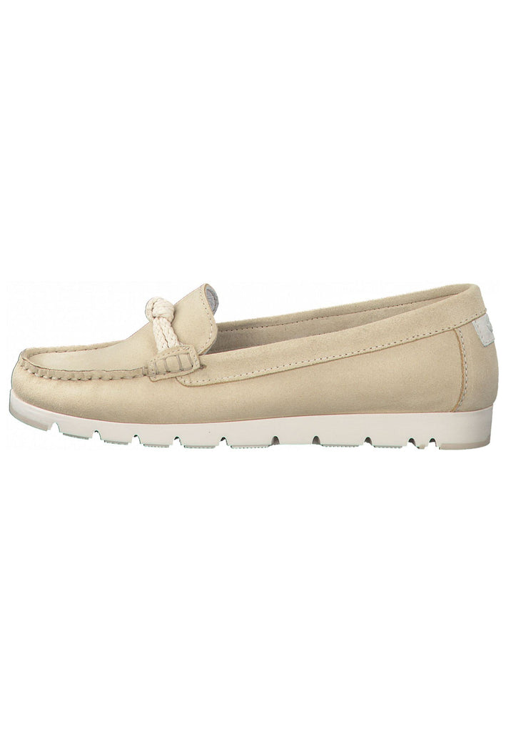 Tamaris Slipper Leder Creme - surf4shoes