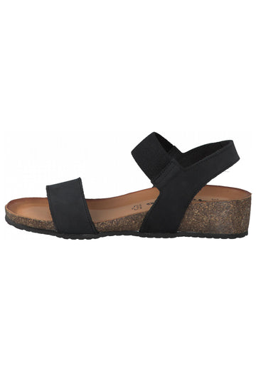 Tamaris Sandalen Leder/Textil Schwarz - surf4shoes
