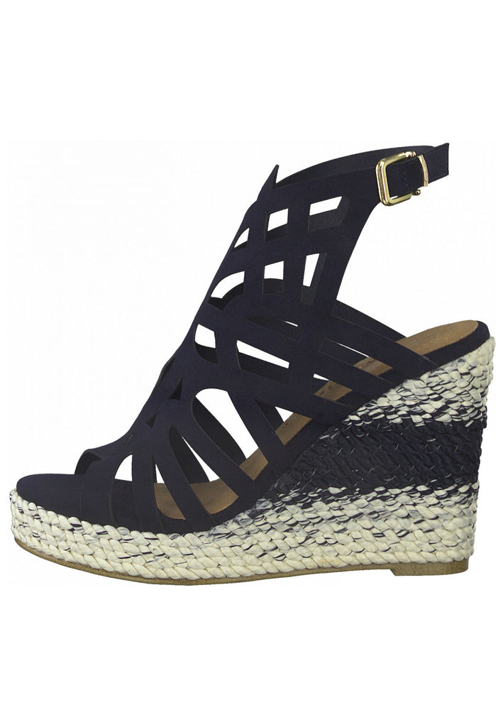 Tamaris Sandalen Textil Navy - surf4shoes