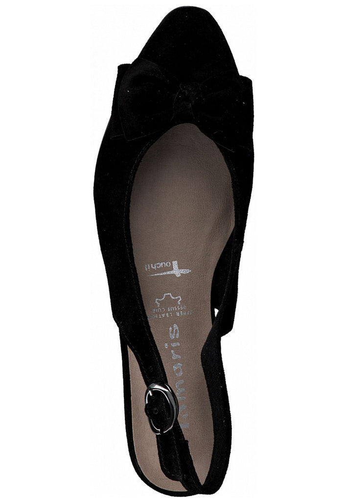 Tamaris Ballerinas Leder Schwarz - surf4shoes