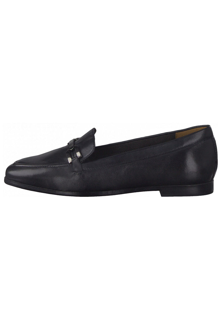 Tamaris Slipper Leder Schwarz - surf4shoes