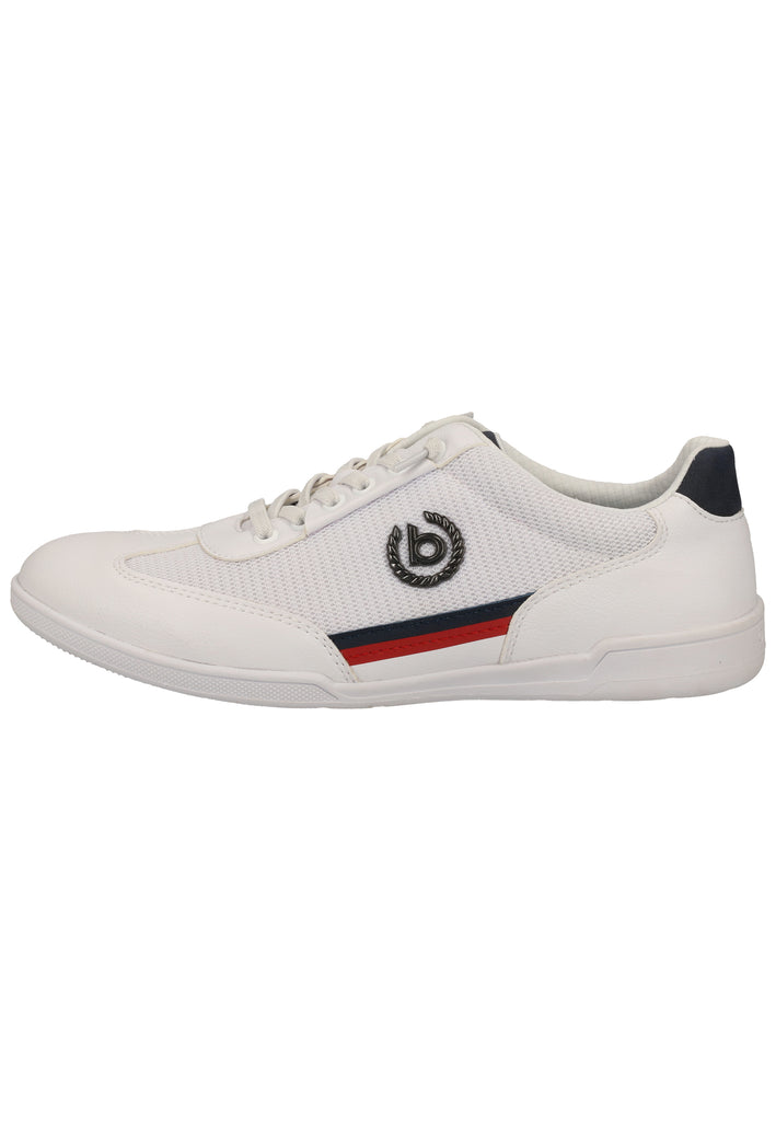 Bugatti Sneaker Leder/Textil Weiß/Blau - surf4shoes