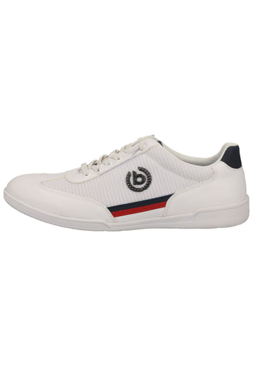 Bugatti Sneaker Leder/Textil Weiß/Blau - surf4shoes