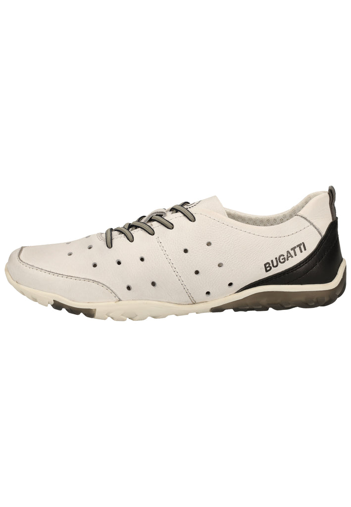 Bugatti Sneaker Nappaleder Weiß/Schwarz - surf4shoes