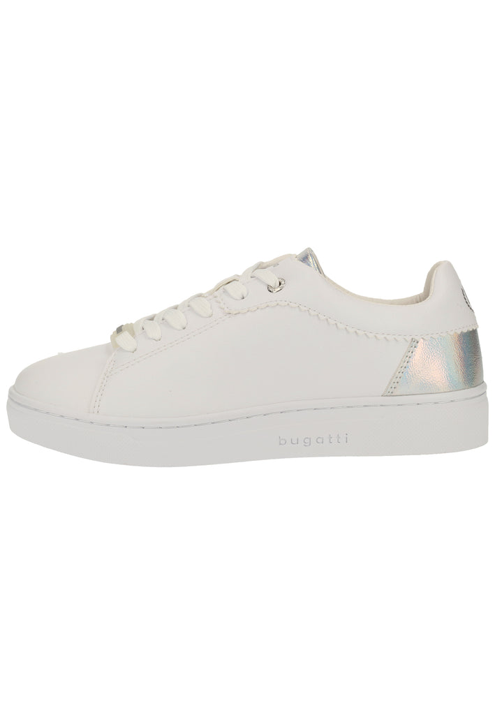 Bugatti Sneaker Lederimitat Weiß/Silber - surf4shoes