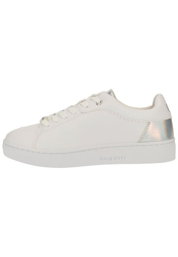 Bugatti Sneaker Lederimitat Weiß/Silber - surf4shoes