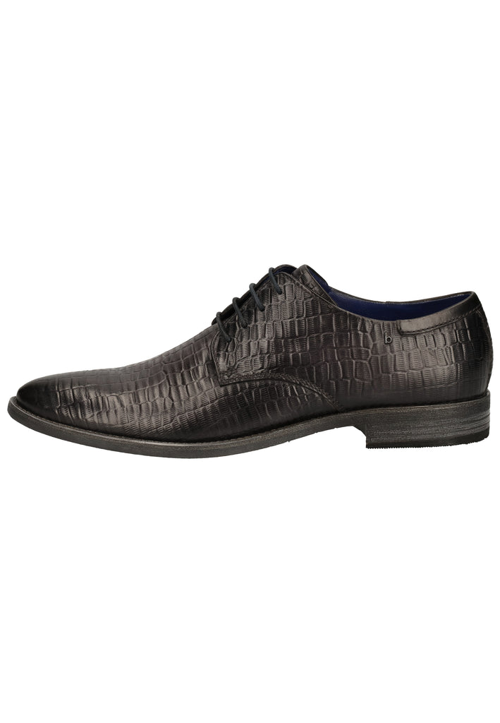 Bugatti Businessschuhe Glattleder Dunkelgrau - surf4shoes