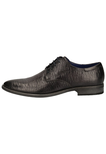 Bugatti Businessschuhe Glattleder Dunkelgrau - surf4shoes