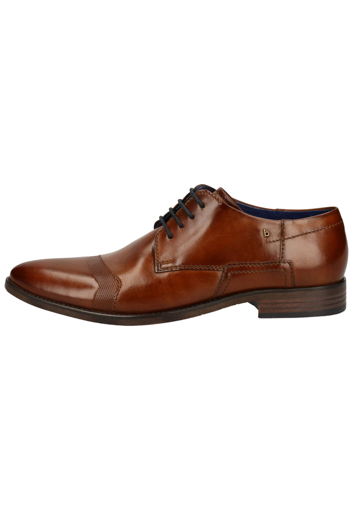 Bugatti Businessschuhe Leder Cognac - surf4shoes