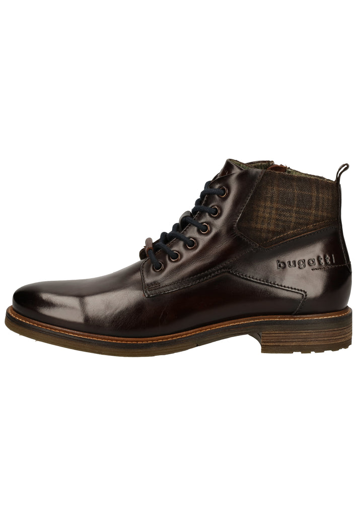 Bugatti Stiefelette Nappaleder Dark Brown - surf4shoes