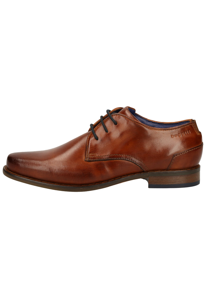 Bugatti Businessschuhe Glattleder Cognac - surf4shoes