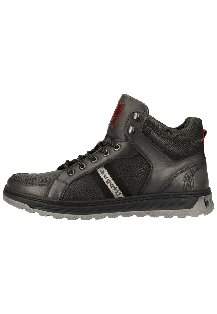 Bugatti Sneaker Nappaleder Schwarz - surf4shoes