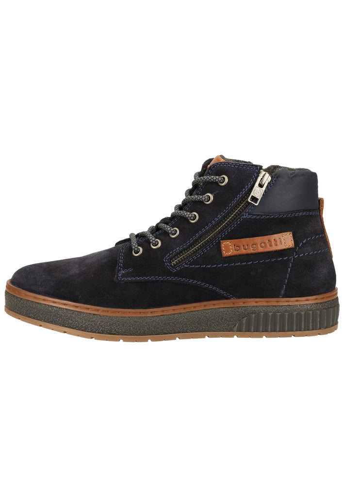 Bugatti Stiefelette Veloursleder Dark Blue Warmfutter - surf4shoes