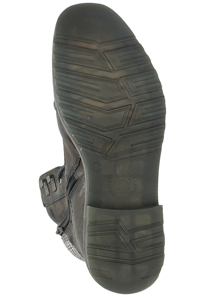 Bugatti Stiefelette Leder/Textil Dunkelgrau Warmfutter - surf4shoes