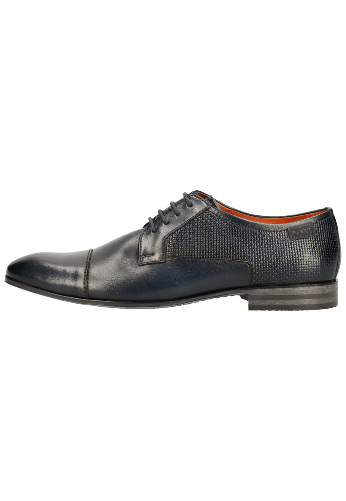 Bugatti Businessschuhe Glattleder Dunkelblau - surf4shoes