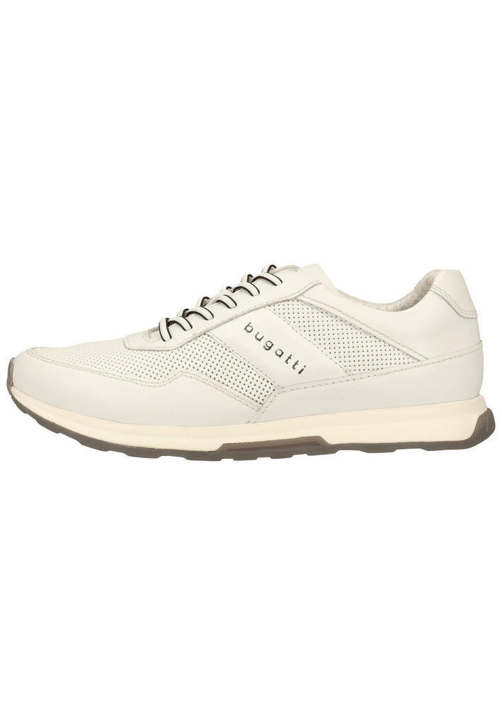 Bugatti Sneaker Nappaleder Weiß - surf4shoes