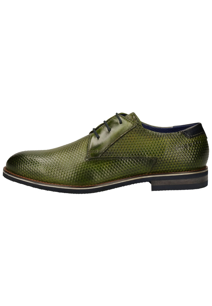 Bugatti Businessschuhe Glattleder Grün - surf4shoes