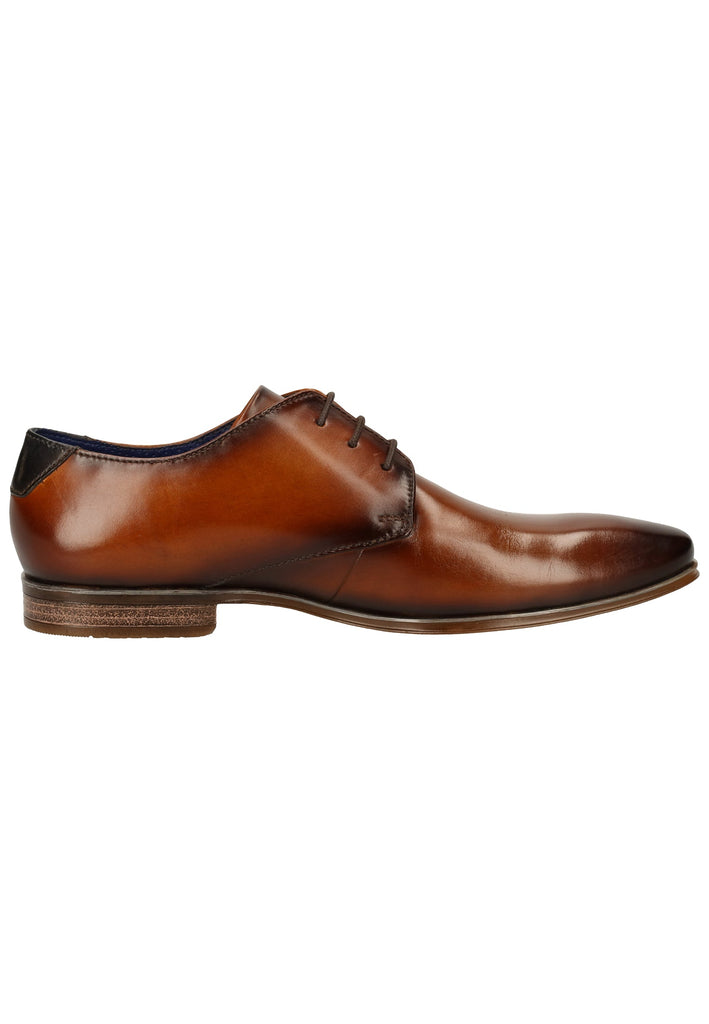 Bugatti Businessschuhe Glattleder Cognac - surf4shoes