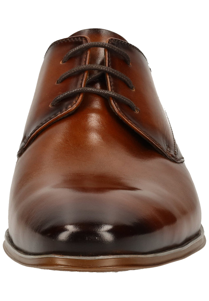 Bugatti Businessschuhe Glattleder Cognac - surf4shoes