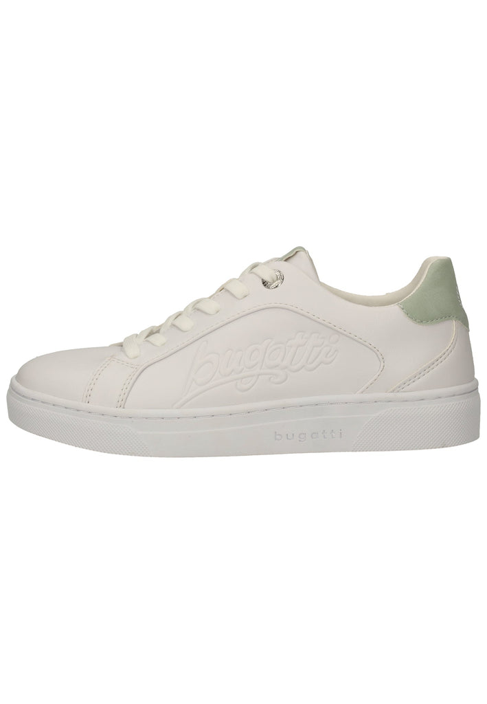 Bugatti Sneaker Lederimitat Weiß/Grün - surf4shoes