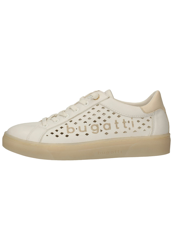 Bugatti Sneaker Lederimitat Beige/Weiß - surf4shoes