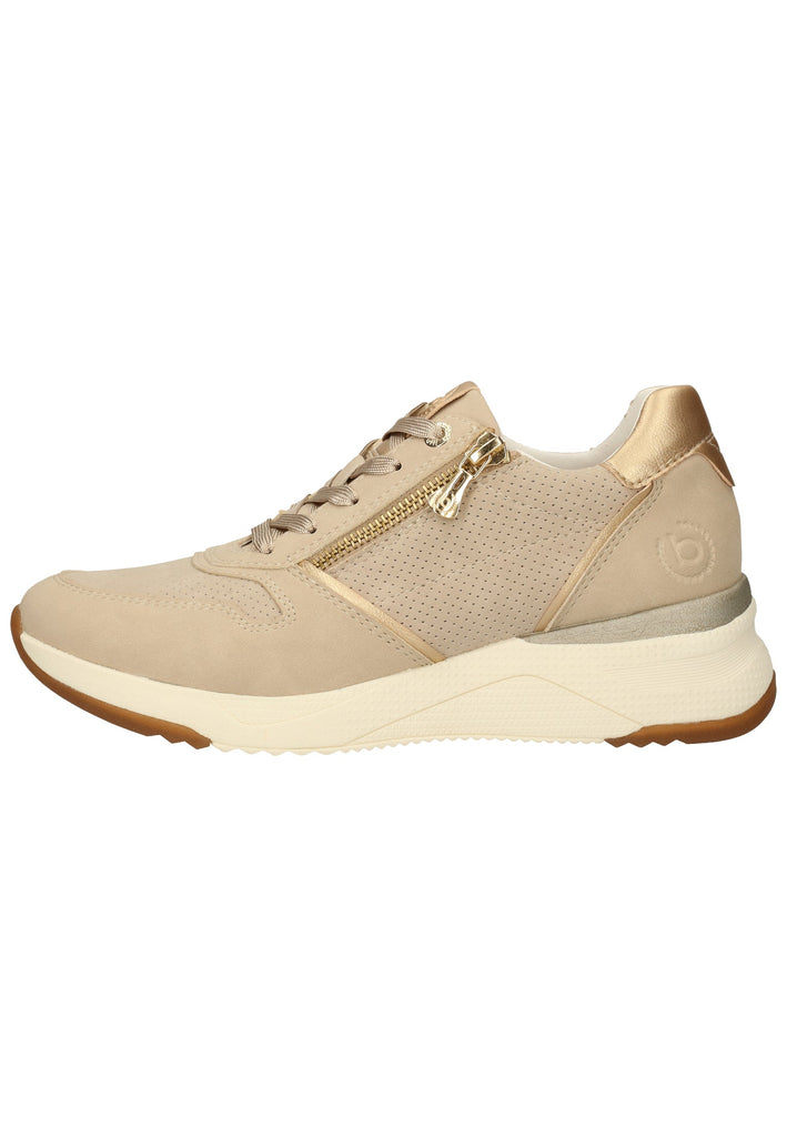 Bugatti Sneaker Lederimitat Beige/Gold - surf4shoes