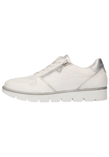 Bugatti Sneaker Leder Weiß/Silber - surf4shoes