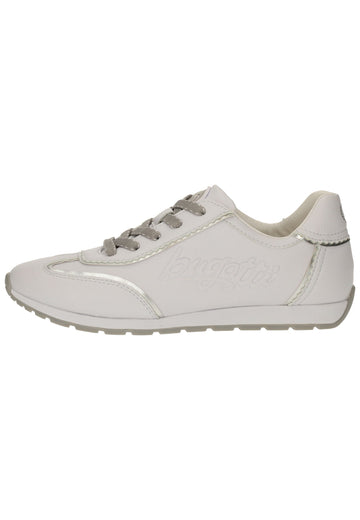 Bugatti Sneaker Lederimitat Weiß/Silber - surf4shoes