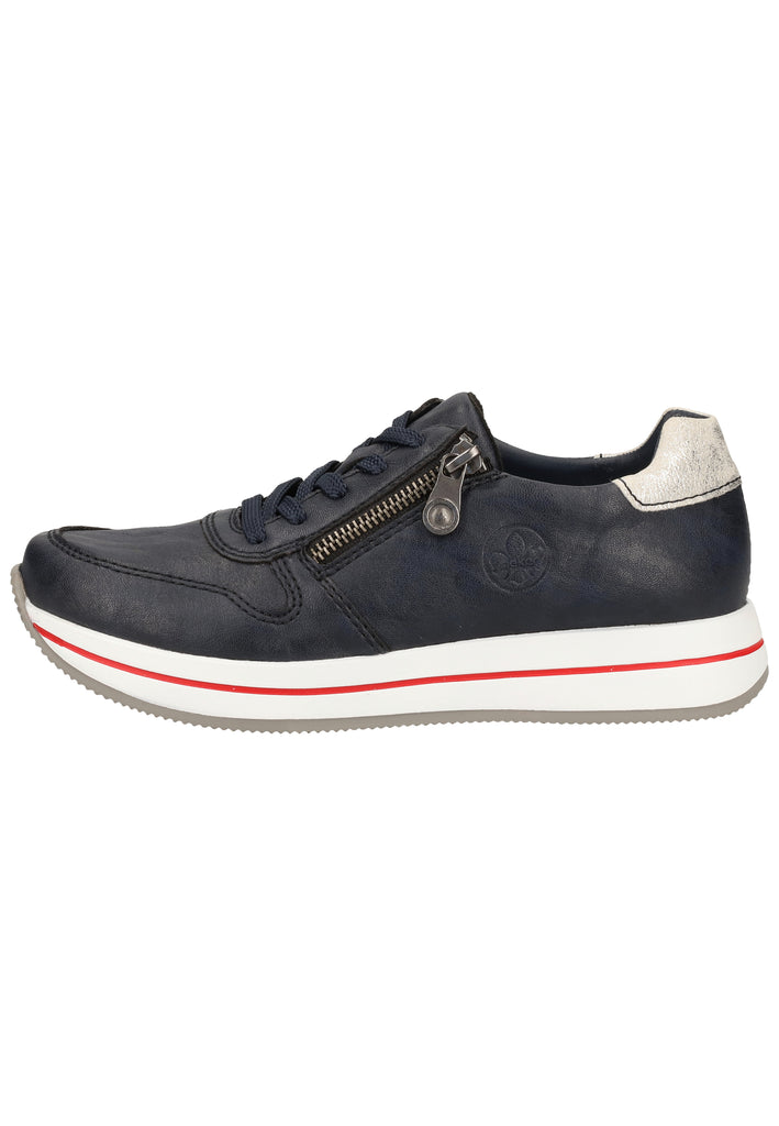Rieker Sneaker Lederimitat Pazifik - surf4shoes