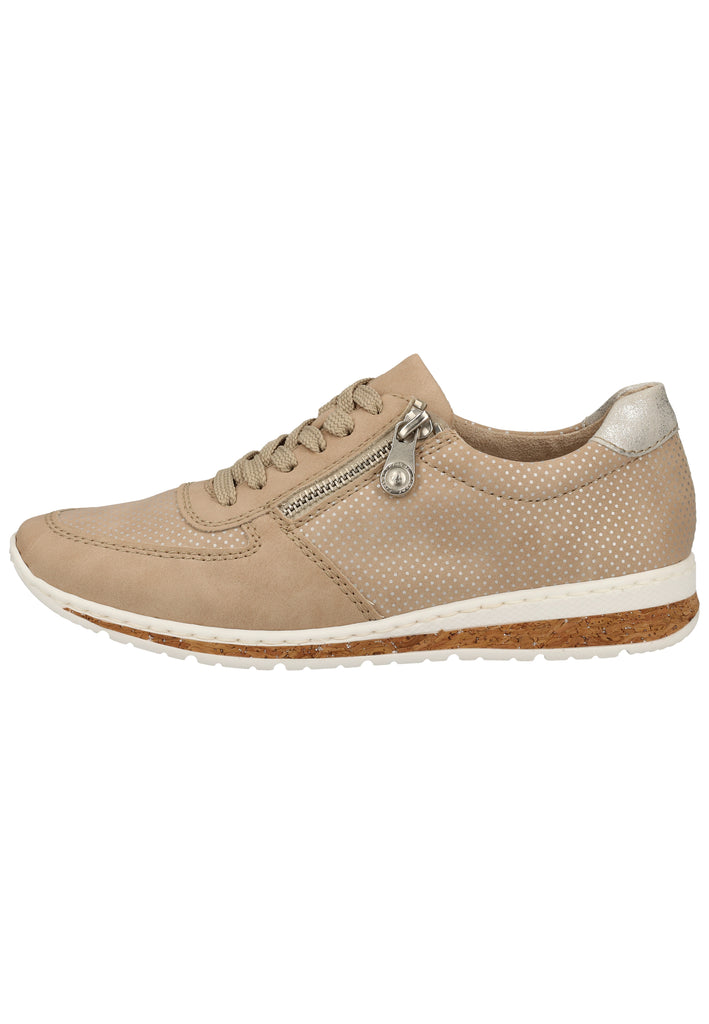 Rieker Sneaker Lederimitat Nude - surf4shoes