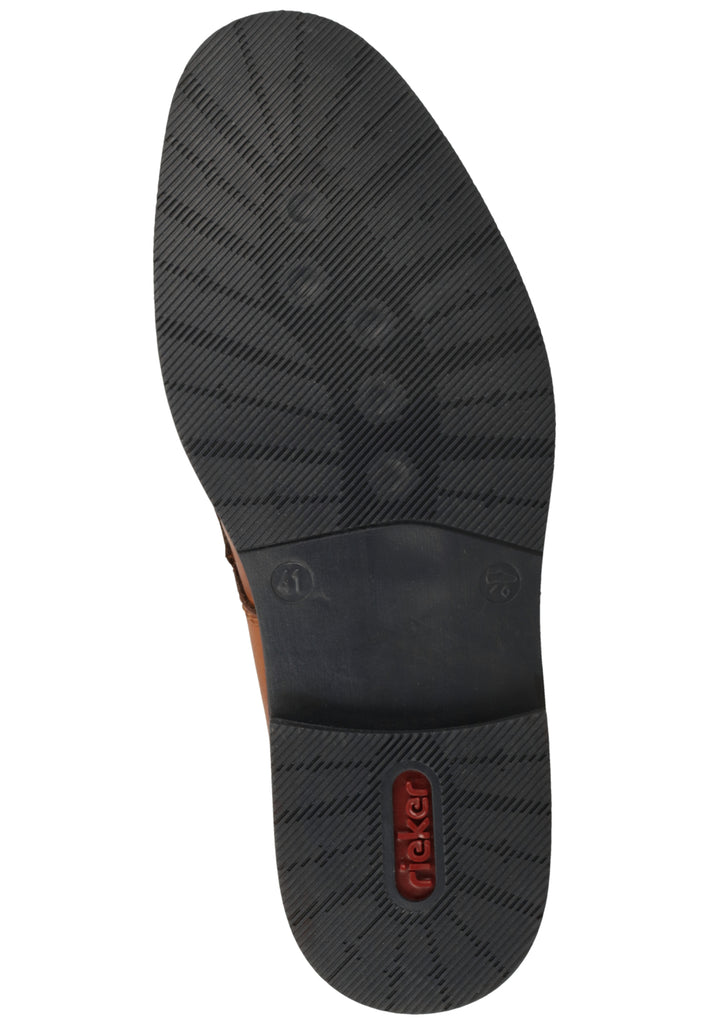 Rieker Halbschuhe Glattleder Braun/Blau - surf4shoes