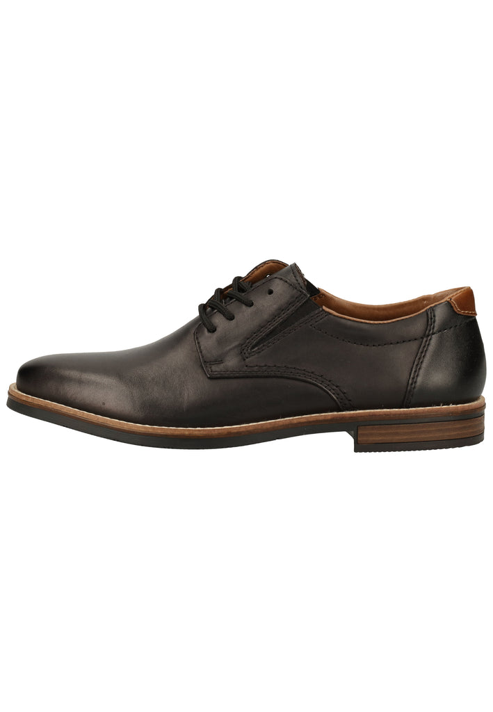 Rieker Halbschuhe Glattleder Schwarz - surf4shoes