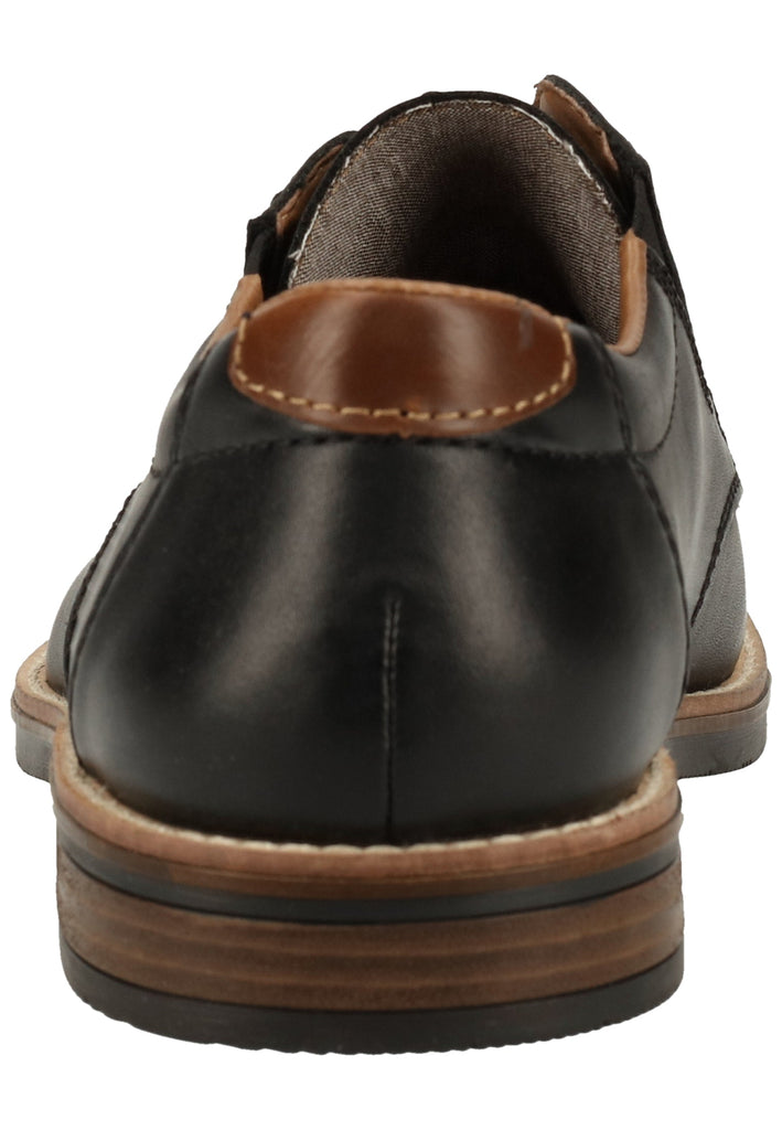 Rieker Halbschuhe Glattleder Schwarz - surf4shoes