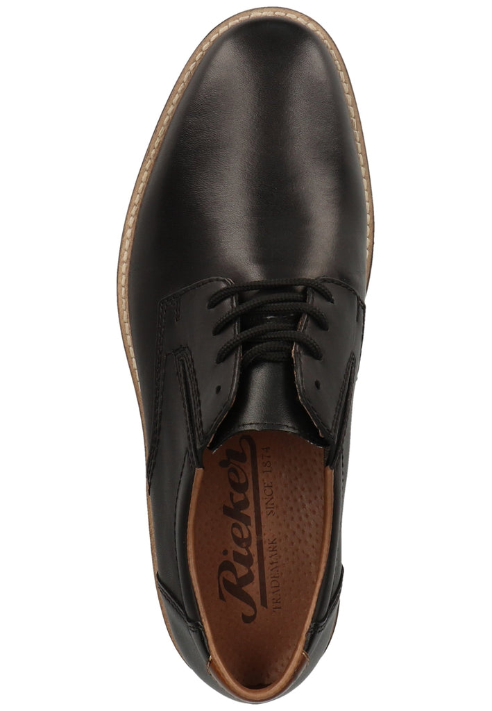 Rieker Halbschuhe Glattleder Schwarz - surf4shoes