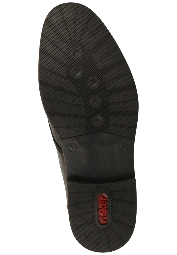Rieker Halbschuhe Glattleder Schwarz - surf4shoes